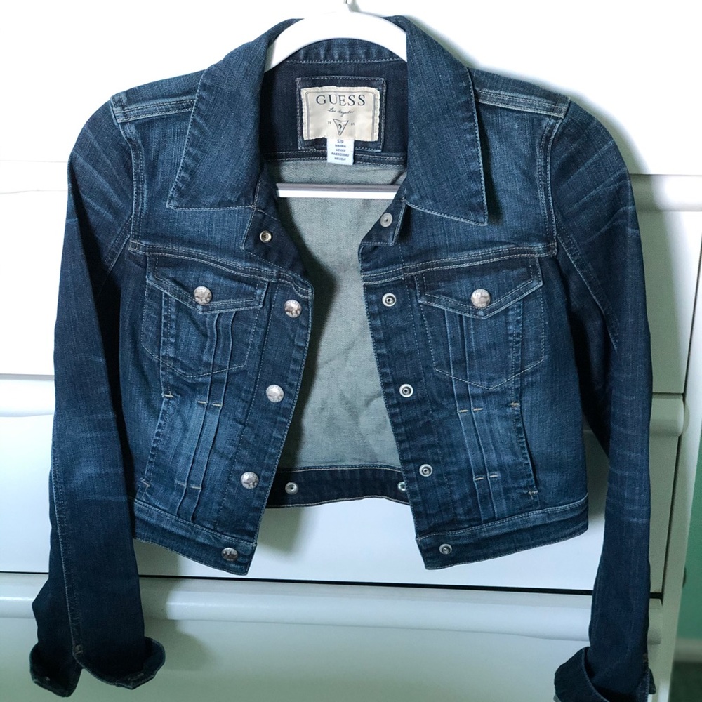 Guess denim jacket. Size Small